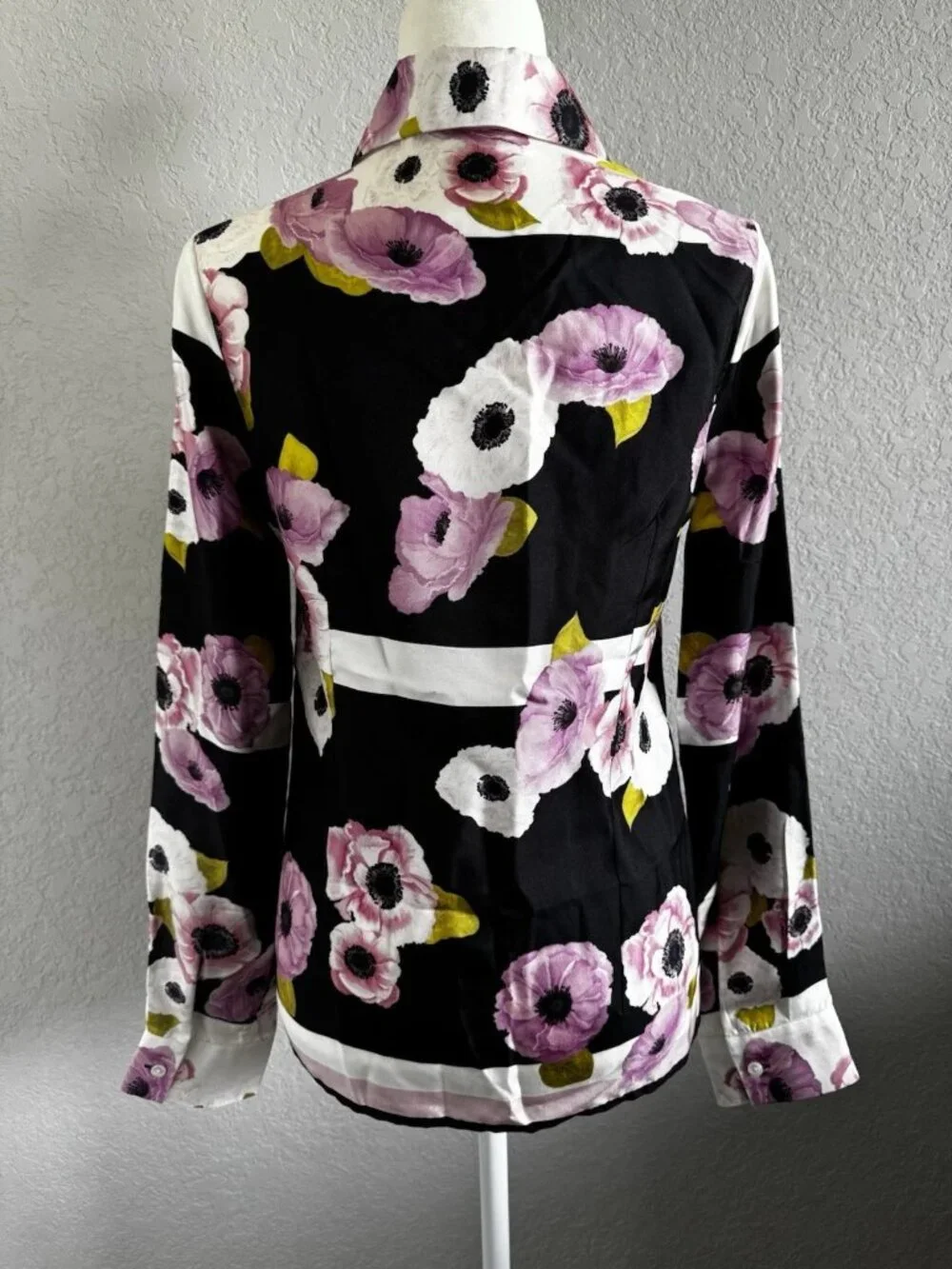 NWT Gentile Catone Floral Silk Top Blouse sz 40IT/4US/S - Picture 3 of 7